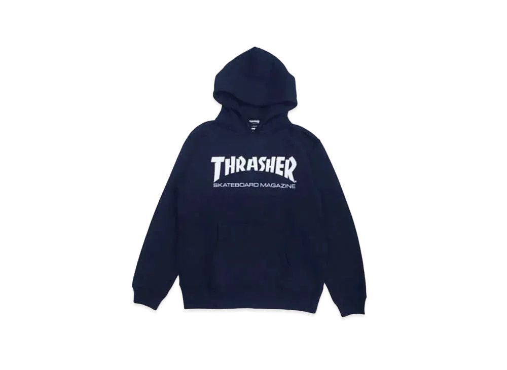 THRASHER Mag Logo Parka "Navy / White"
