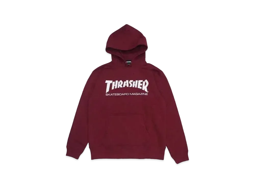 THRASHER Mag Logo Parka "Burgundy / White"