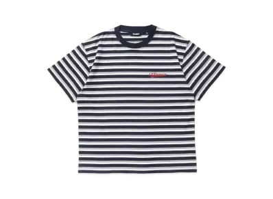 XLARGE BASEBALL LOGO STRIPED S/S TEE "BLACK"