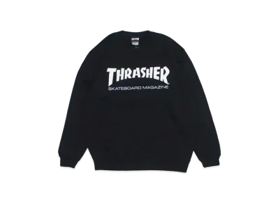 THRASHER Mag Logo Crew Sweat "Black / White"