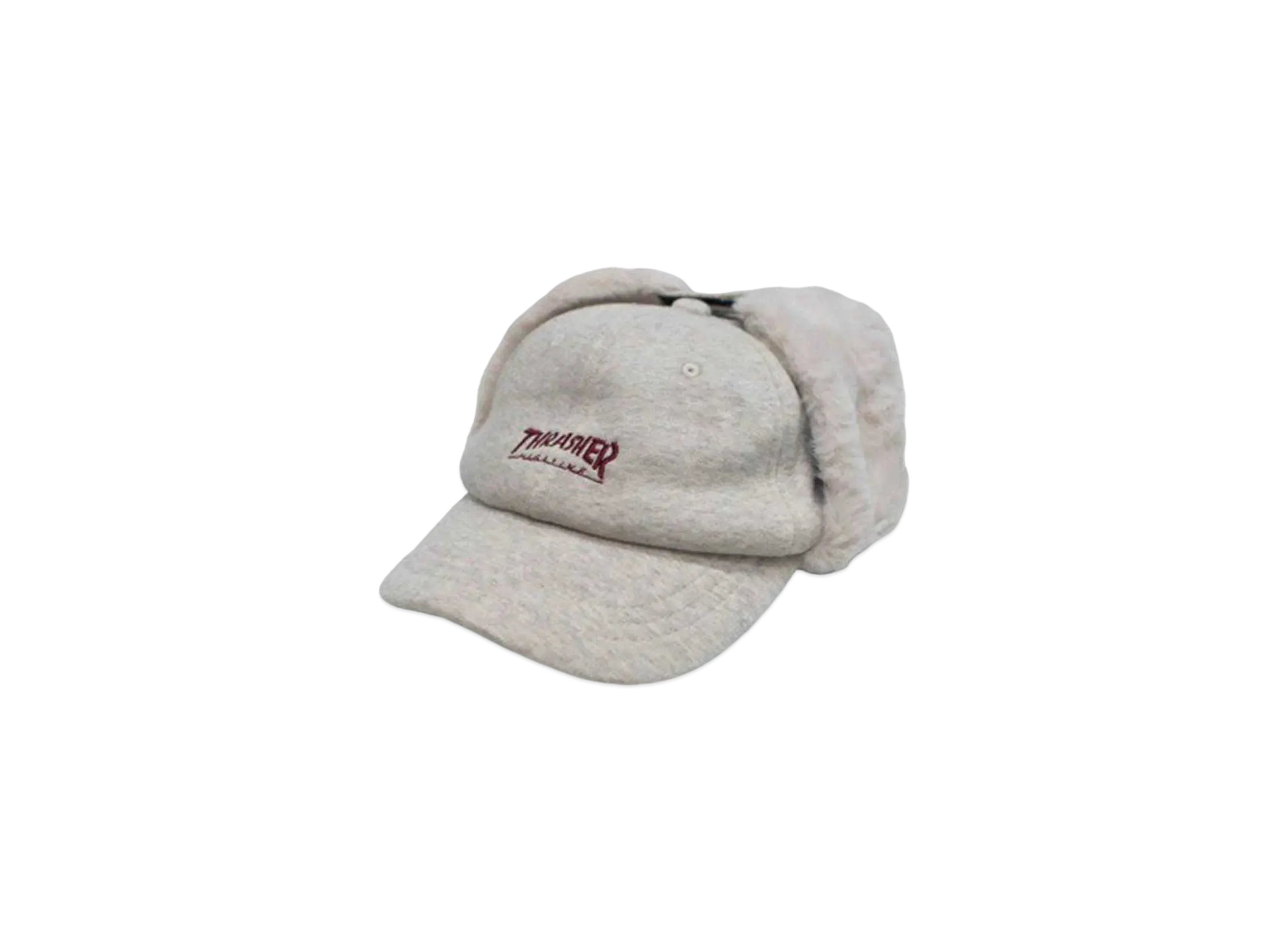 THRASHER Mag Logo Bomber Heat Flight Cap "Oatmeal"