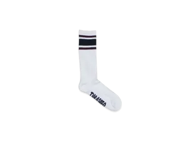 THRASHER Mag Logo Hi Socks "White / Navy"