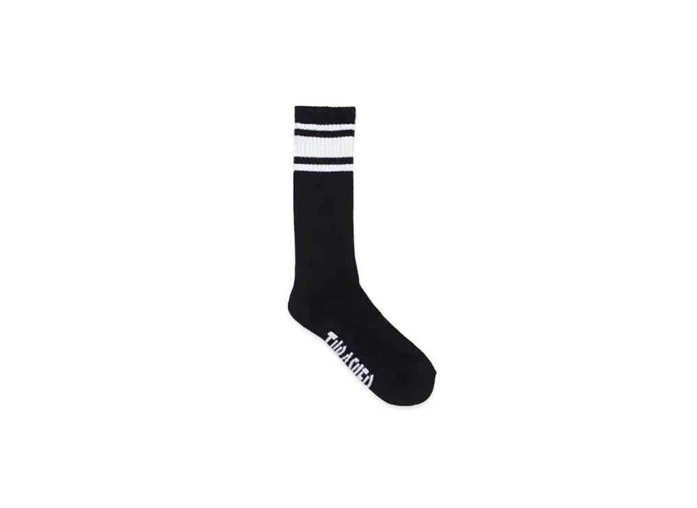 THRASHER Mag Logo Hi Socks "Black / White"