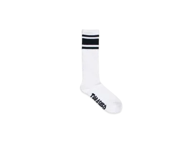 THRASHER Mag Logo Hi Socks "White / Black"