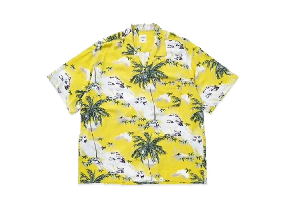 Bedwin & the heartbreakers S/S ORG ALOHA SHIRT "ROGERS" "YELLOW"