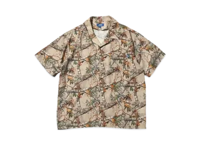 LFYT PATTERNED OPEN COLLAR S/S "REAL TREE"