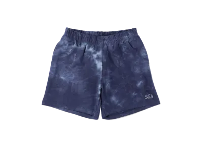 WIND AND SEA Sea Sweat Wide Short "Tie Dye Navy"