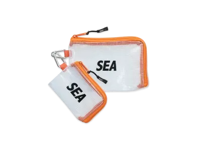 WIND AND SEA 2P Clear Pouch "Orange"