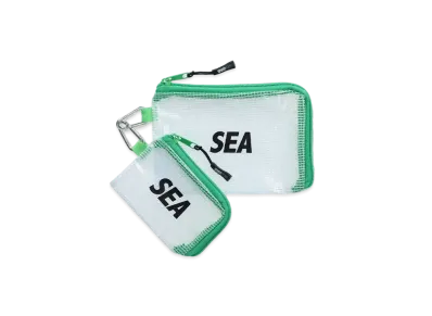 WIND AND SEA 2P Clear Pouch "Green"
