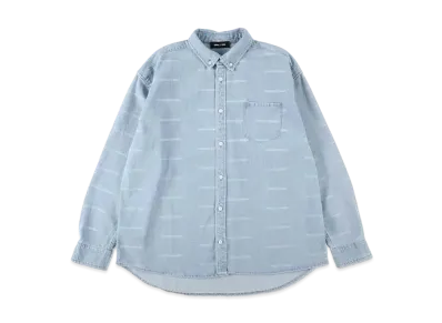 WIND AND SEA Edge Logo Denim Shirt "Sax"