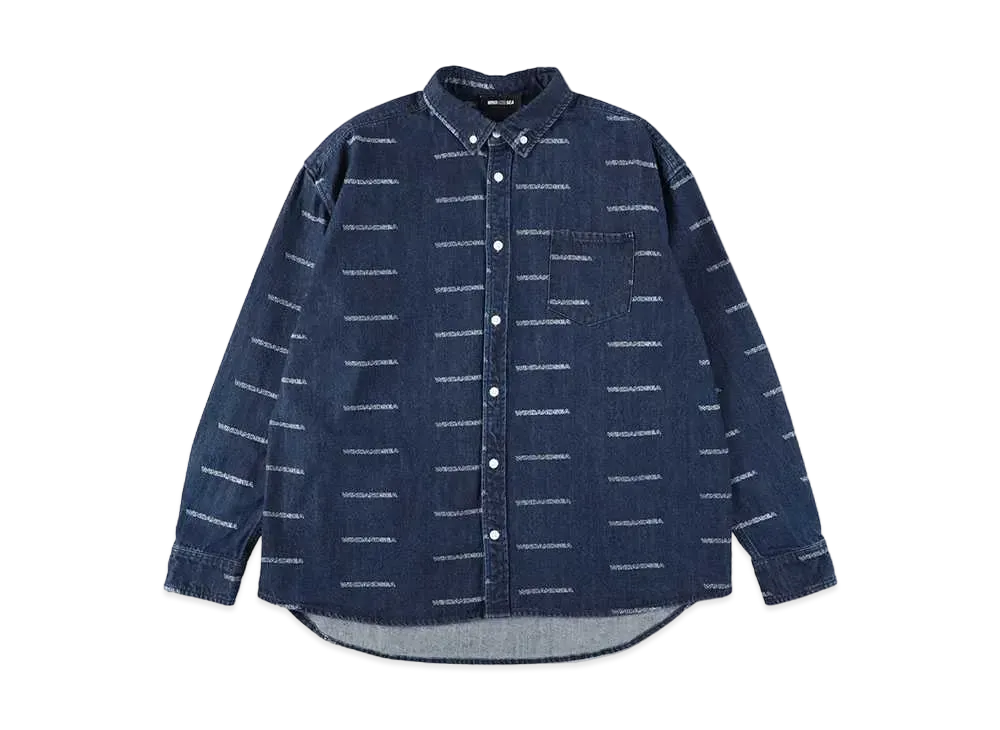 WIND AND SEA Edge Logo Denim Shirt "Indigo"
