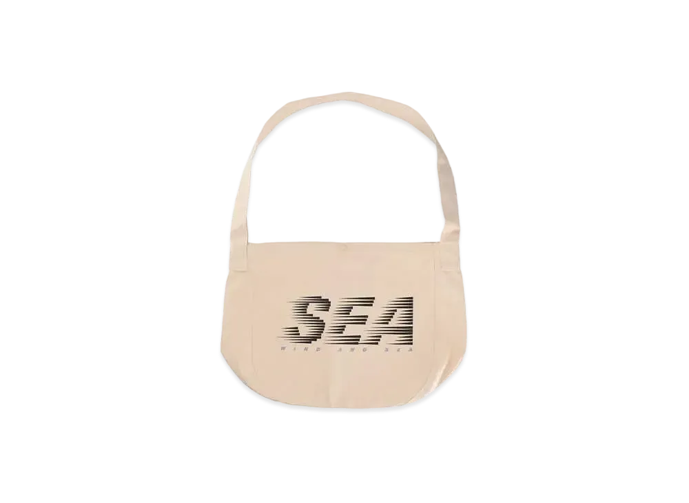 WIND AND SEA Canvas Logo Shoulder Bag "Natural"