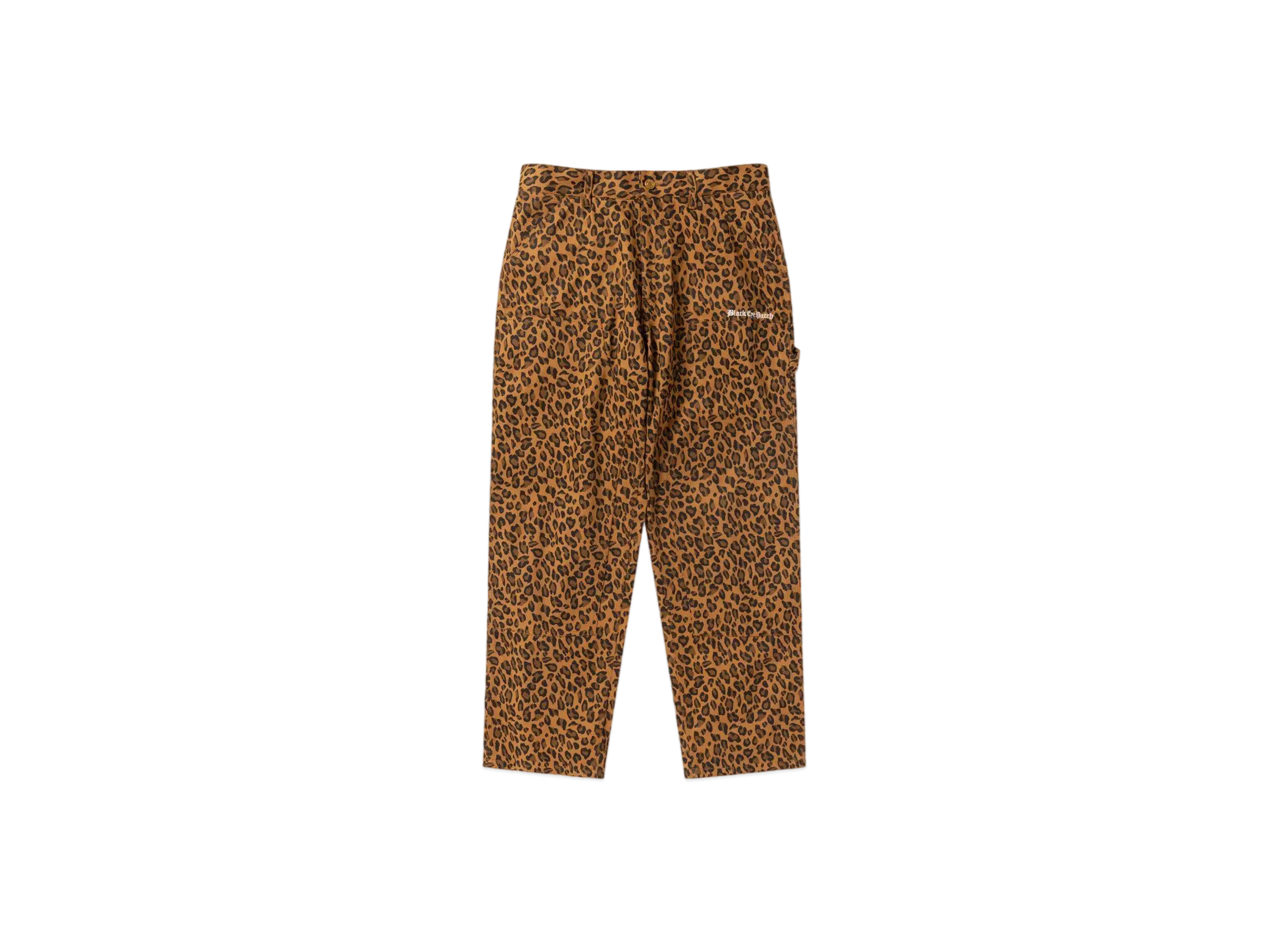 BlackEyePatch Leopard Patterned Double Knee Pants "Leopard"