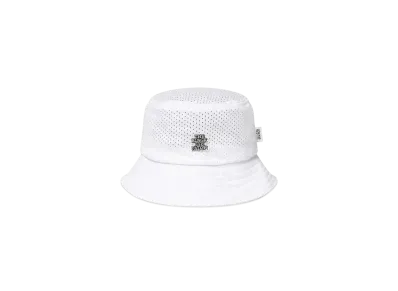 BlackEyePatch Small OG Label Mesh Bucket Hat "White"