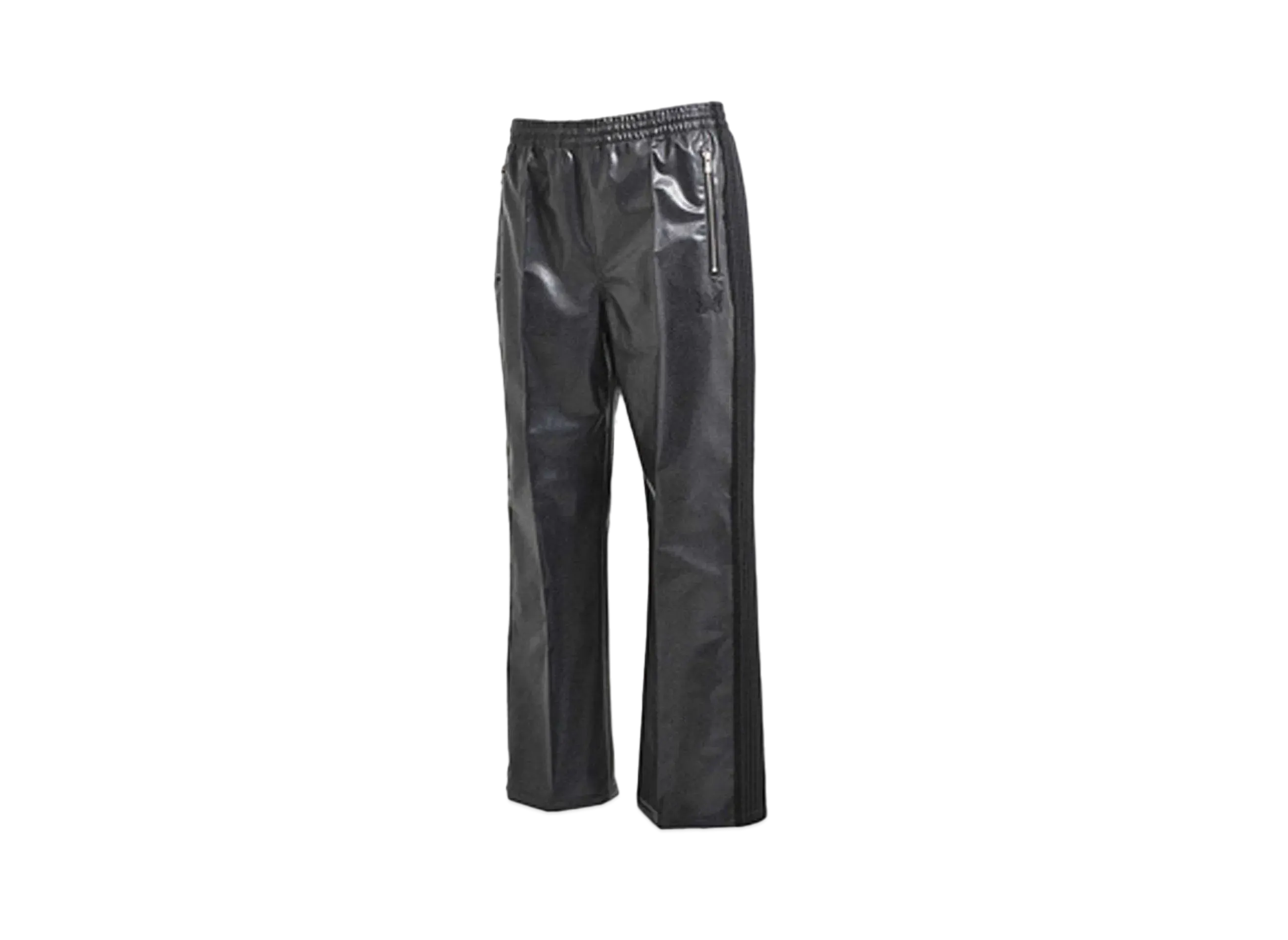 Needles x NUBIAN Track Pants - Syncetic Leather "Black" NS1585