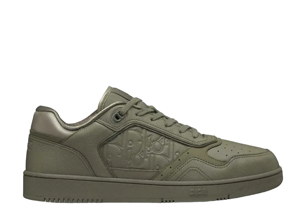 ディオール B27 ロートップスニーカー グレインドカーフスキン & ディオール グラビティ レザー "カーキ"