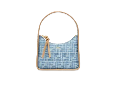 FENDI Mini Fendessence FF Denim Fabric Mini Bag "Light Blue "