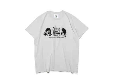 NANGA x TACOMA FUJI RECORDS Bigfoot Survey Project Logo Tee "Ice Grey"