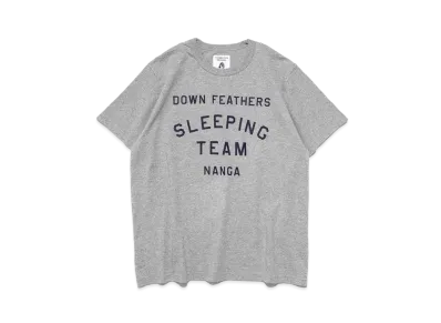 NANGA x TACOMA FUJI RECORDS Down Feathers Sleeping Team Logo Tee "H.Grey"