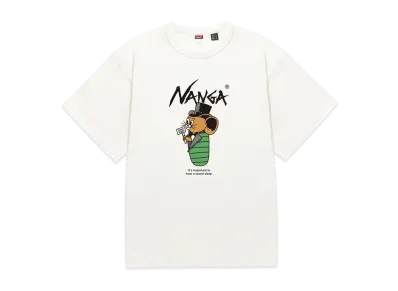 NANGA x JERRY UKAI Eco Hybrid Sleeping Jerry Marquez Tee "White"