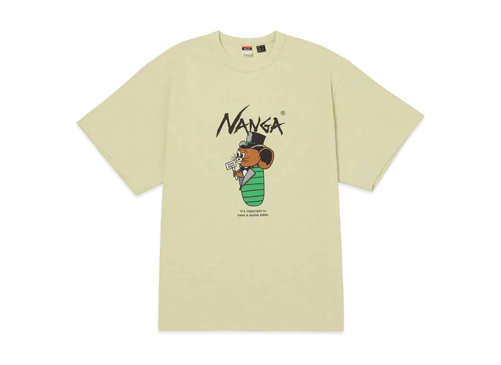 NANGA x JERRY UKAI Eco Hybrid Sleeping Jerry Marquez Tee "Yellow"