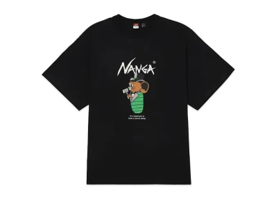 NANGA x JERRY UKAI Eco Hybrid Sleeping Jerry Marquez Tee "Black"