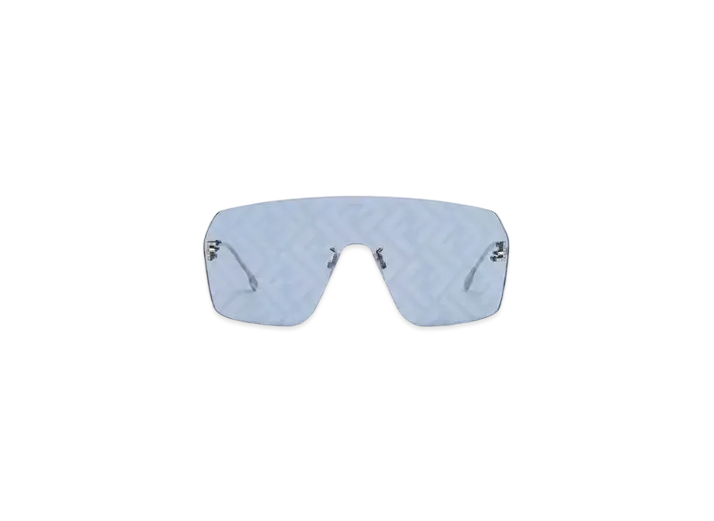 FENDI First Crystal Shield Sunglasses "Light Blue"