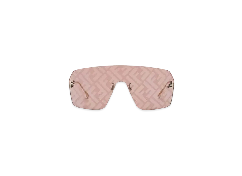FENDI First Crystal Shield Sunglasses "Brown"