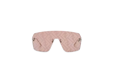 FENDI First Crystal Shield Sunglasses "Brown"