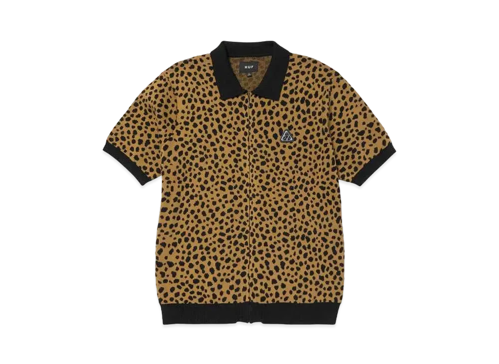 HUF Summer 24 Instinct Bowling Sweater "Brown"