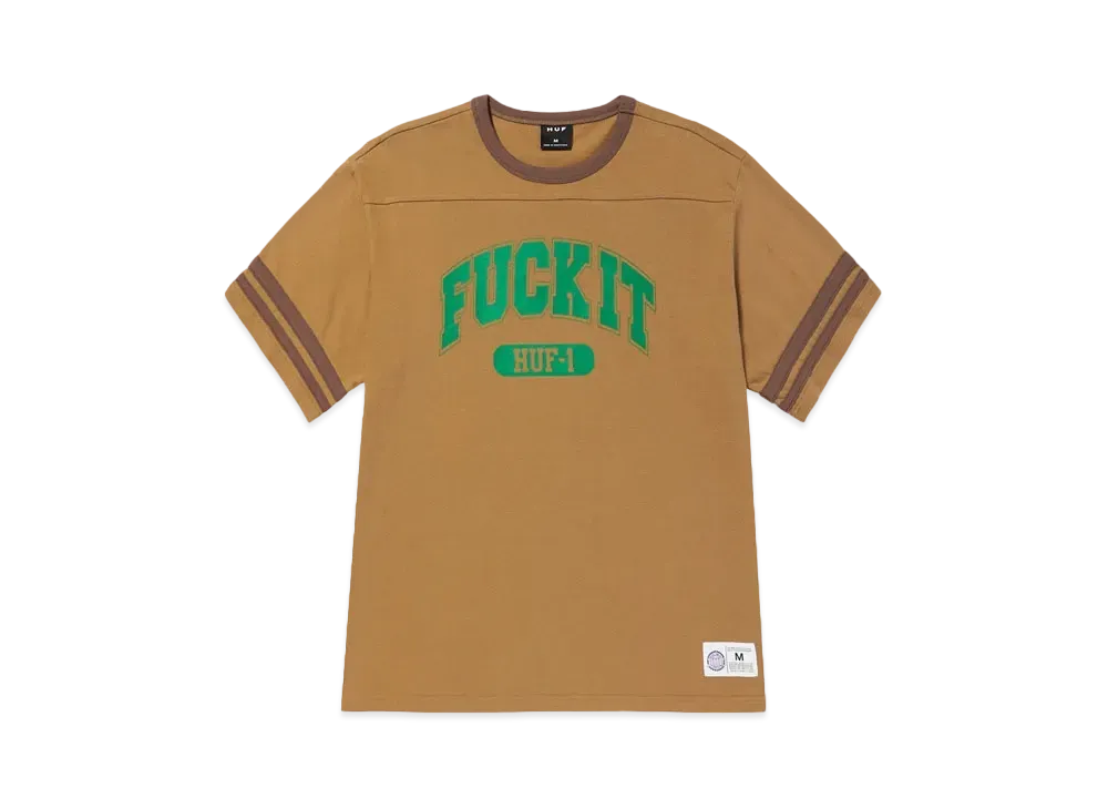 HUF Summer 24 Fuck It Football Shirt "Camel"