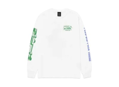 HUF Summer 24 Worldwide Towing Long Sleeve Tee "White"