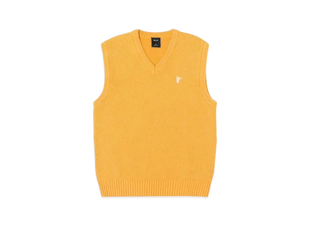 HUF Summer 24 Anton Sweater Vest "Dijon"