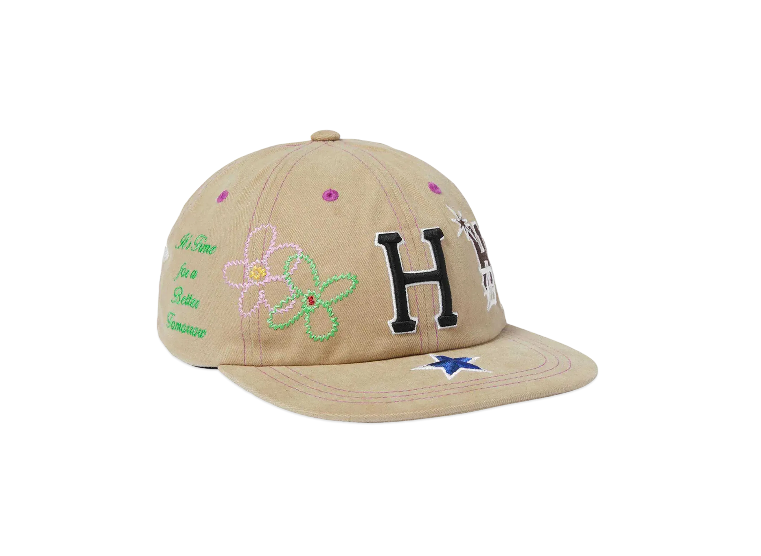 HUF Summer 24 Mashup 6 Panel Snapback "Biscuit"