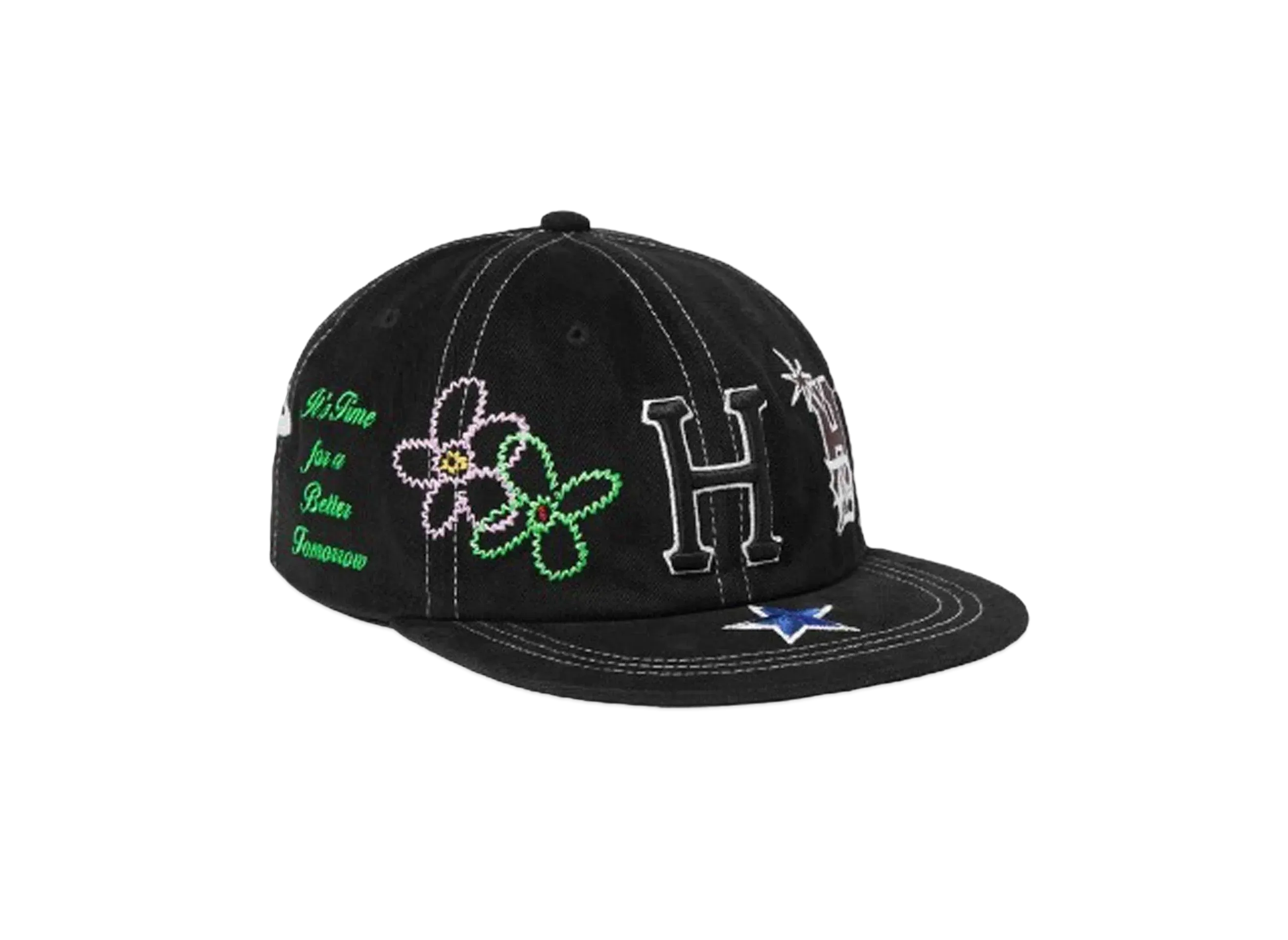 HUF Summer 24 Mashup 6 Panel Snapback "Black"