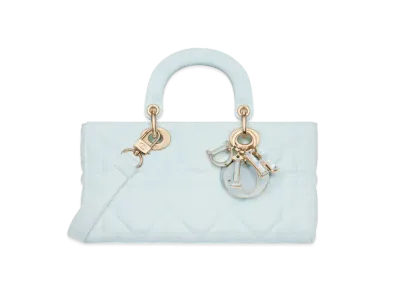Dior Medium Lady D-Joy Bag Macrocannage Denim "Celestial Blue"