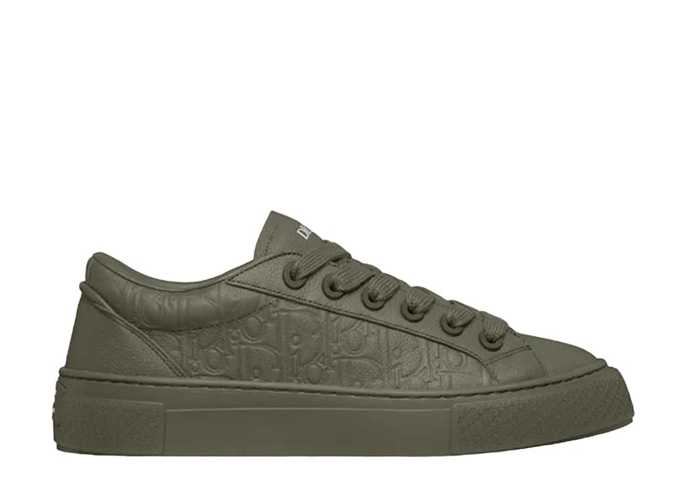 ディオール B33 スニーカー グレインドカーフスキン & ディオール グラビティ レザー "カーキ"