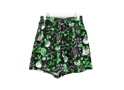 eYe JUNYA WATANABE MAN x Lousy Livin Cotton Broad Print W Name Shorts "Black/Green/White"