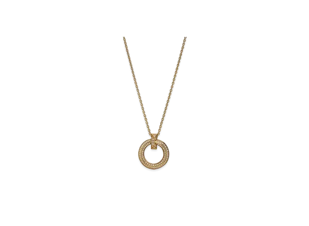 Tiffany & Co. T1 Narrow Circle Pendant "Yellow Gold/Diamond"