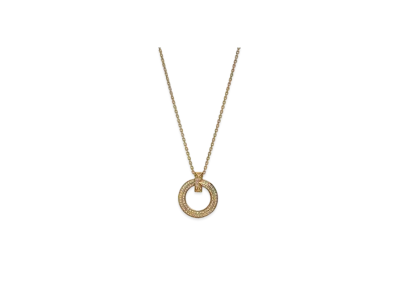 Tiffany & Co. T1 Narrow Circle Pendant "Yellow Gold/Diamond"