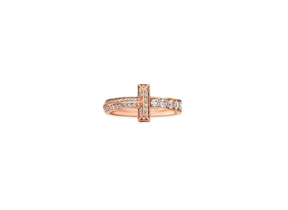 Tiffany & Co. T1 Narrow Ring "Rose Gold/Diamond"