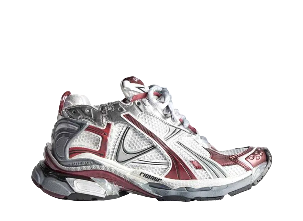 バレンシアガ ウィメンズ ランナー スニーカー "ホワイト/ダークレッド/グレー/ブラック"