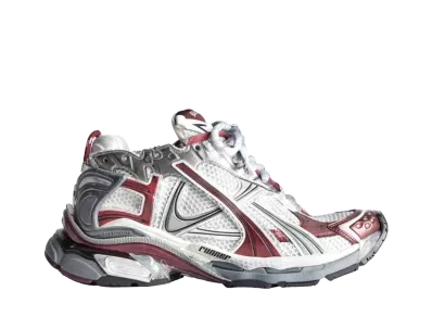 バレンシアガ ウィメンズ ランナー スニーカー "ホワイト/ダークレッド/グレー/ブラック"