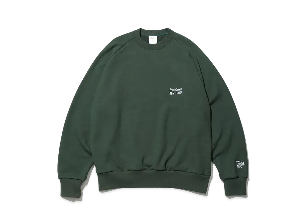 FreshService VIBTEX for Freshservice Sweat Crew Neck Pullover "Green"