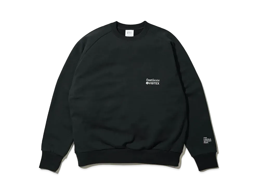 FreshService VIBTEX for Freshservice Sweat Crew Neck Pullover "Black"