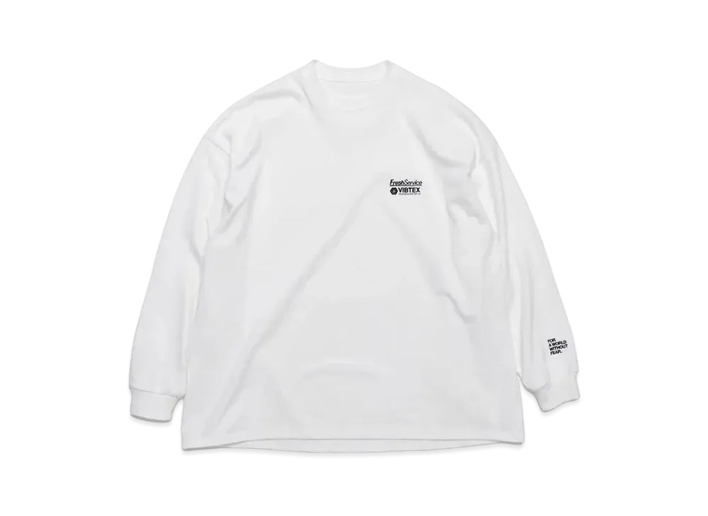 FreshService VIBTEX for Freshservice L/S Crew Neck Tee "White"