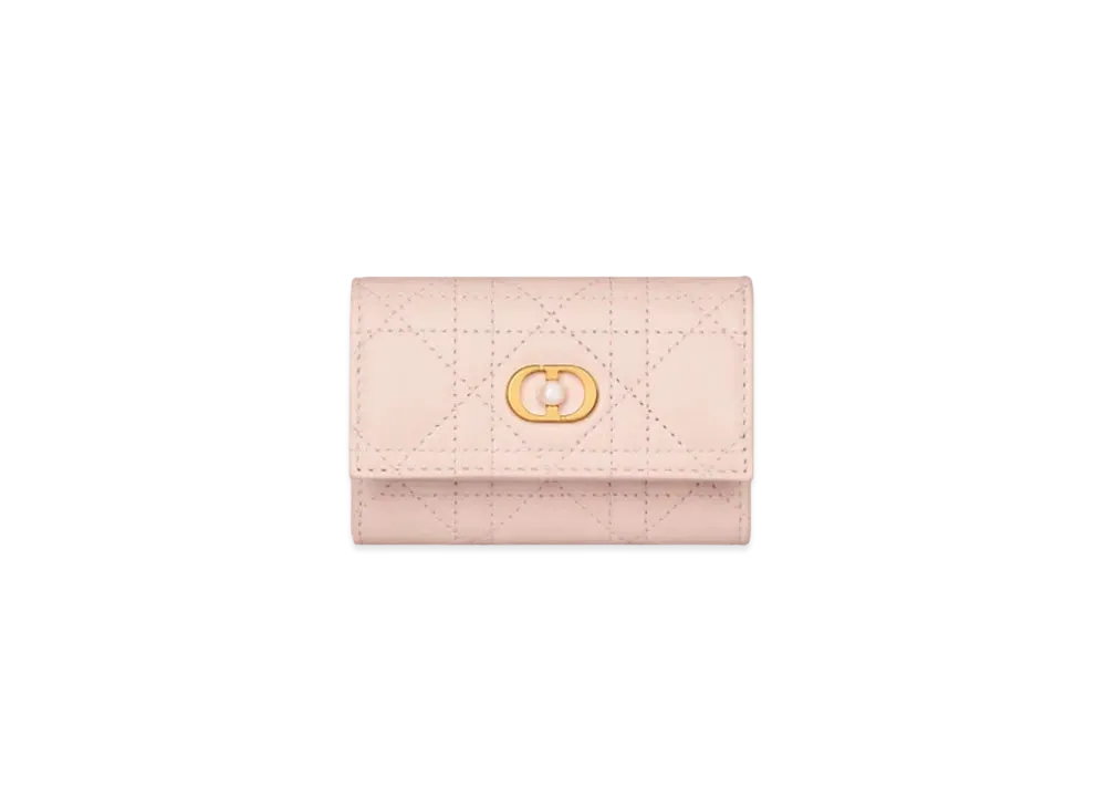 Dior Jolie Glycine Wallet Cannage Lambskin "Powder Pink"