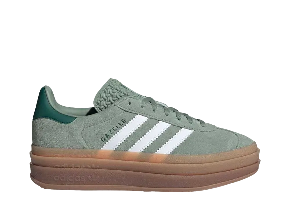 アディダス オリジナルス ウィメンズ ガゼル "シルバーグリーン/フットウェアホワイト/カレッジグリーン"