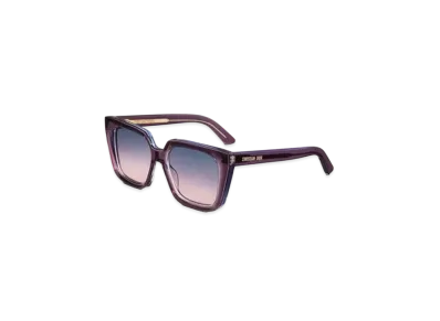 Dior DiorMidnight S1I Square Sunglasses "Transparent Purple"