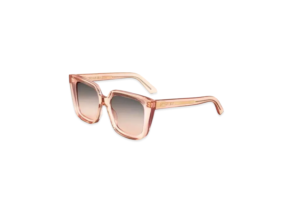 Dior DiorMidnight S1I Square Sunglasses "Transparent Pink"